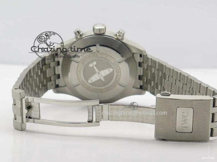 MIROTIME 0315 Pilot Chrono SS IW387809 ZF 1:1 Best Edition Silver Dial On SS Bracelet A Trendsetting 7327